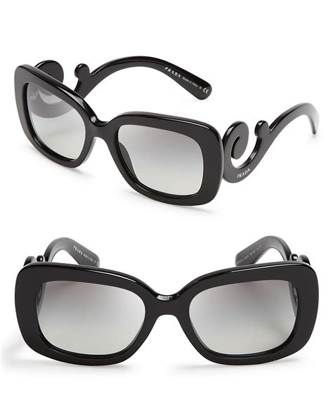 prada baroque rectangular sunglasses